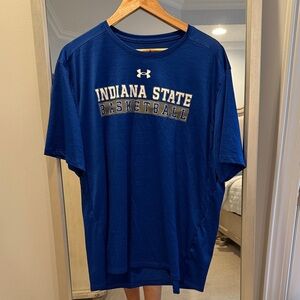 NWOT Under Armour Blue Indiana State Basketball Tee (41)